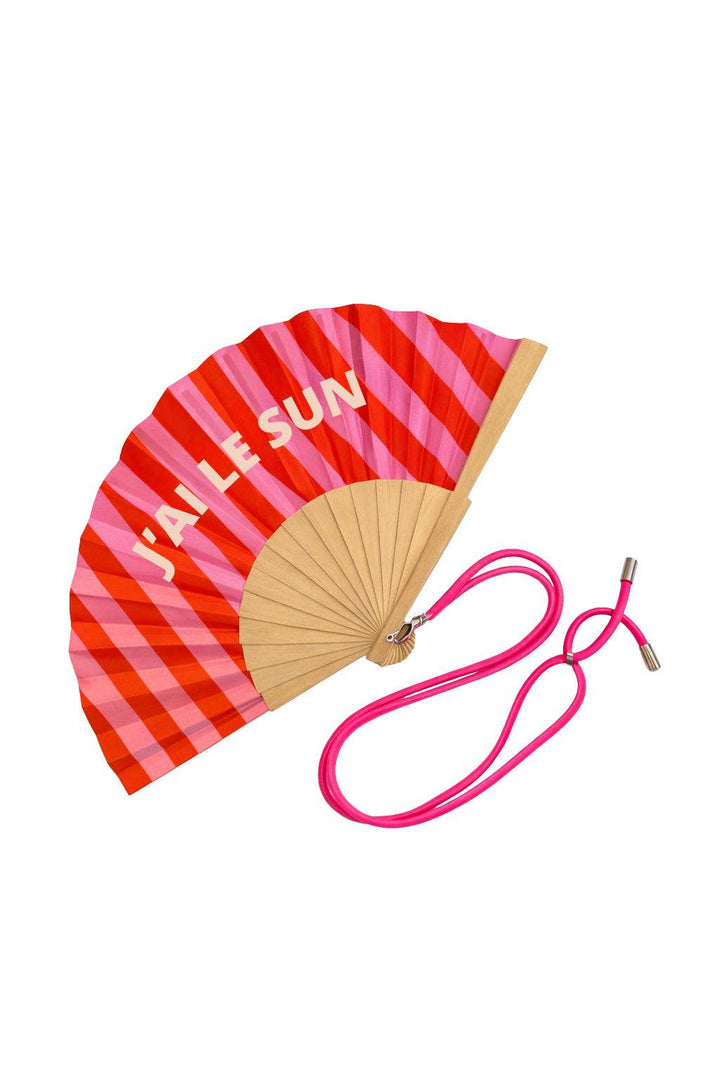 Eventail avec Bandoulière et Boîte Cadeau - J'ai le Sun