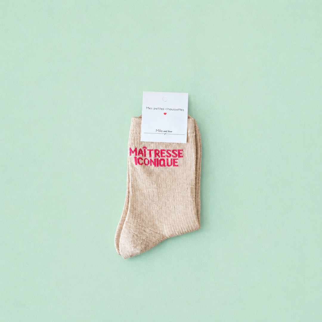 Chaussettes - Maîtresses iconique beige