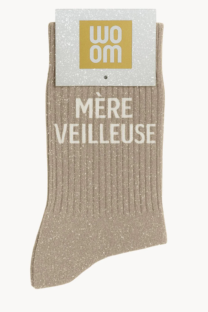 Chaussettes - Mère veilleuse beige