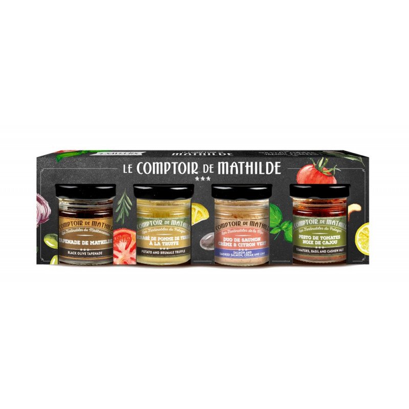 Coffret Mathildettes Salées Tartinables - 4 x 30g