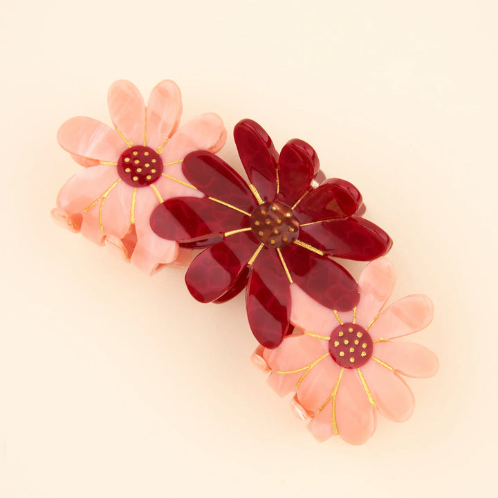 Pince à cheveux Trio Fleurs Roses -  Coucou Suzette®