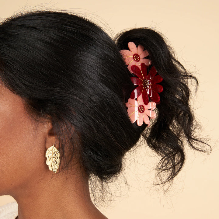 Pince à cheveux Trio Fleurs Roses -  Coucou Suzette®