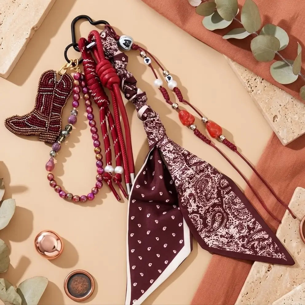 GriGri Western bohème - bandana Rouge
