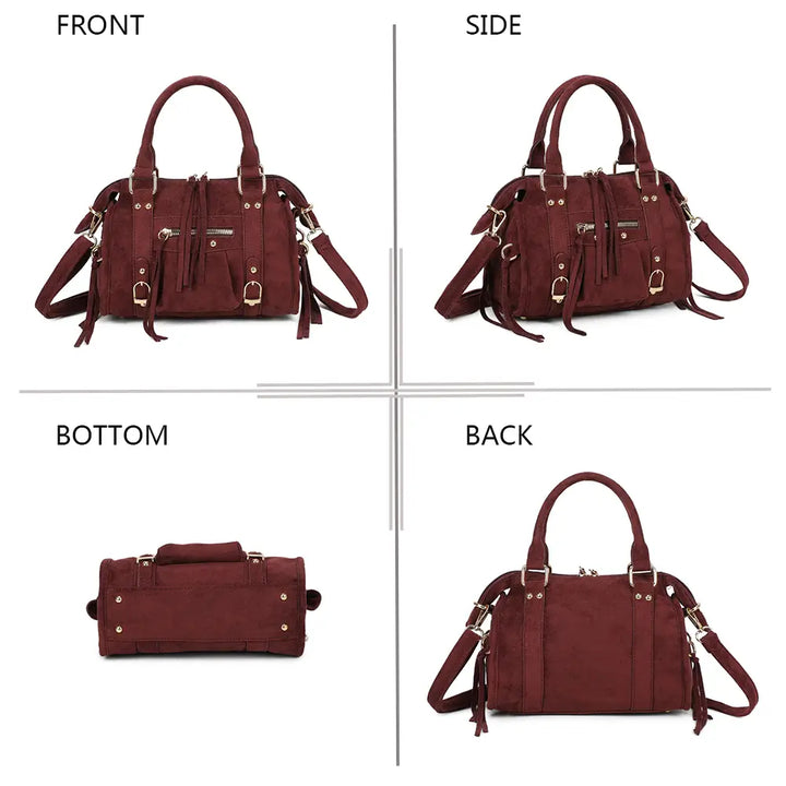 Sac Skyla Petit Suédine BURGUNDY