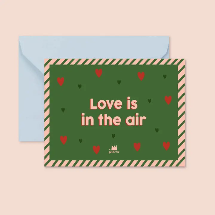 Carte + enveloppe - Love is in the air