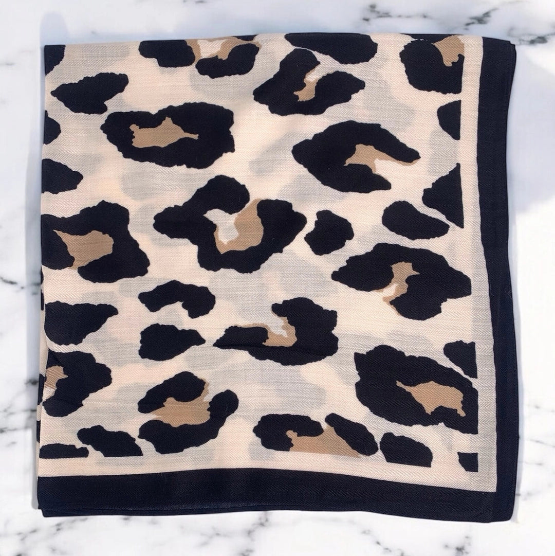 Foulard Carré Léo - beige