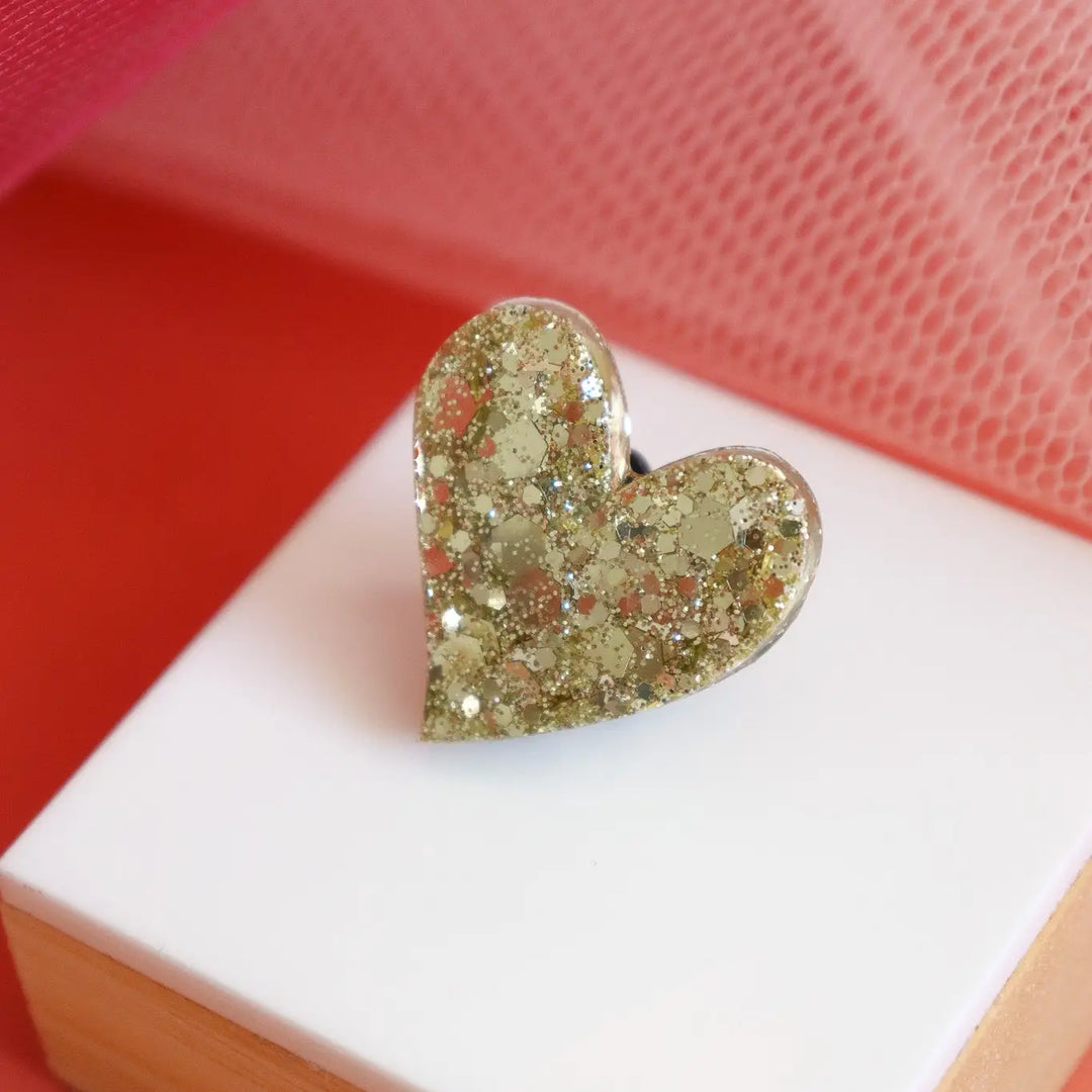 Pin's Coeur Champagne