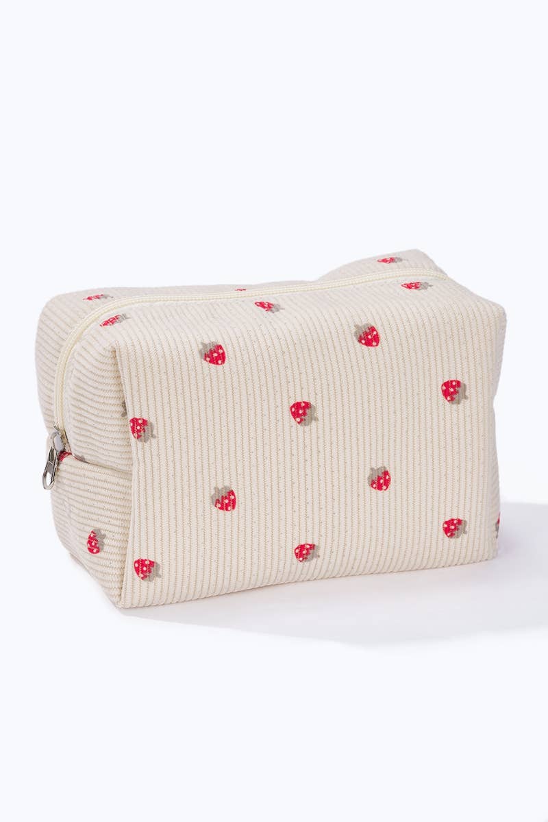 Trousse fraises Blanc