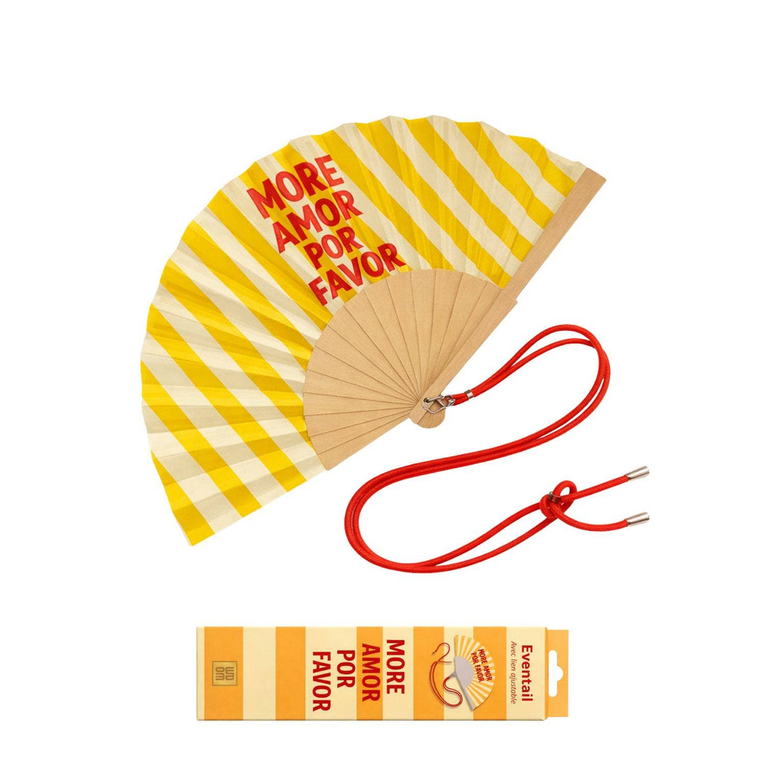 Eventail avec Bandoulière et Boîte Cadeau - More Amore Por..