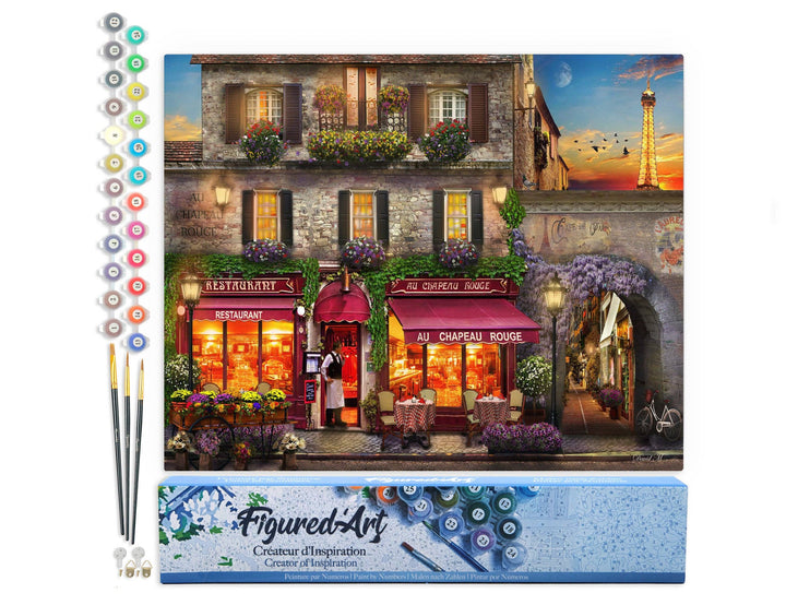 Peinture par numéros : Restaurant Chapeau Rouge
