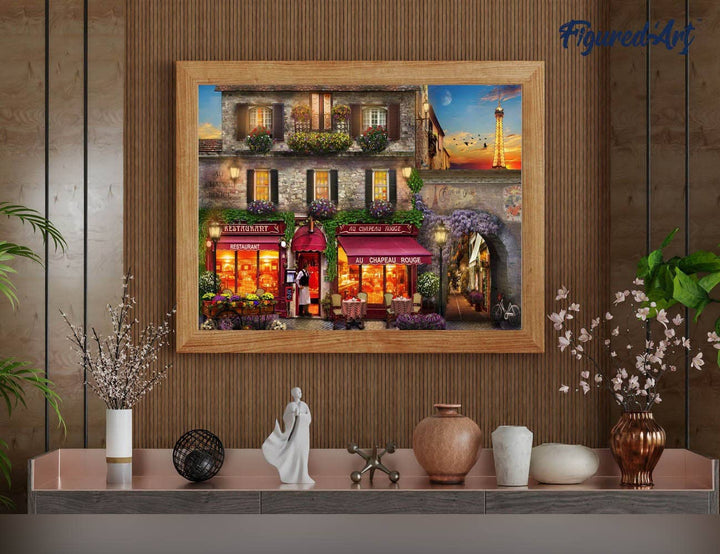 Peinture par numéros : Restaurant Chapeau Rouge