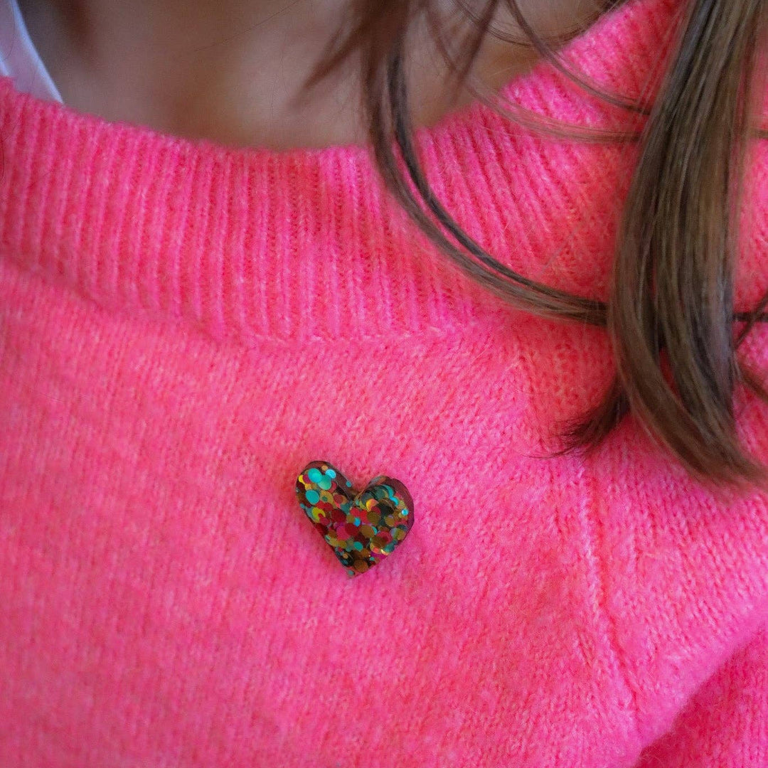 Pin's Coeur Joie Vert
