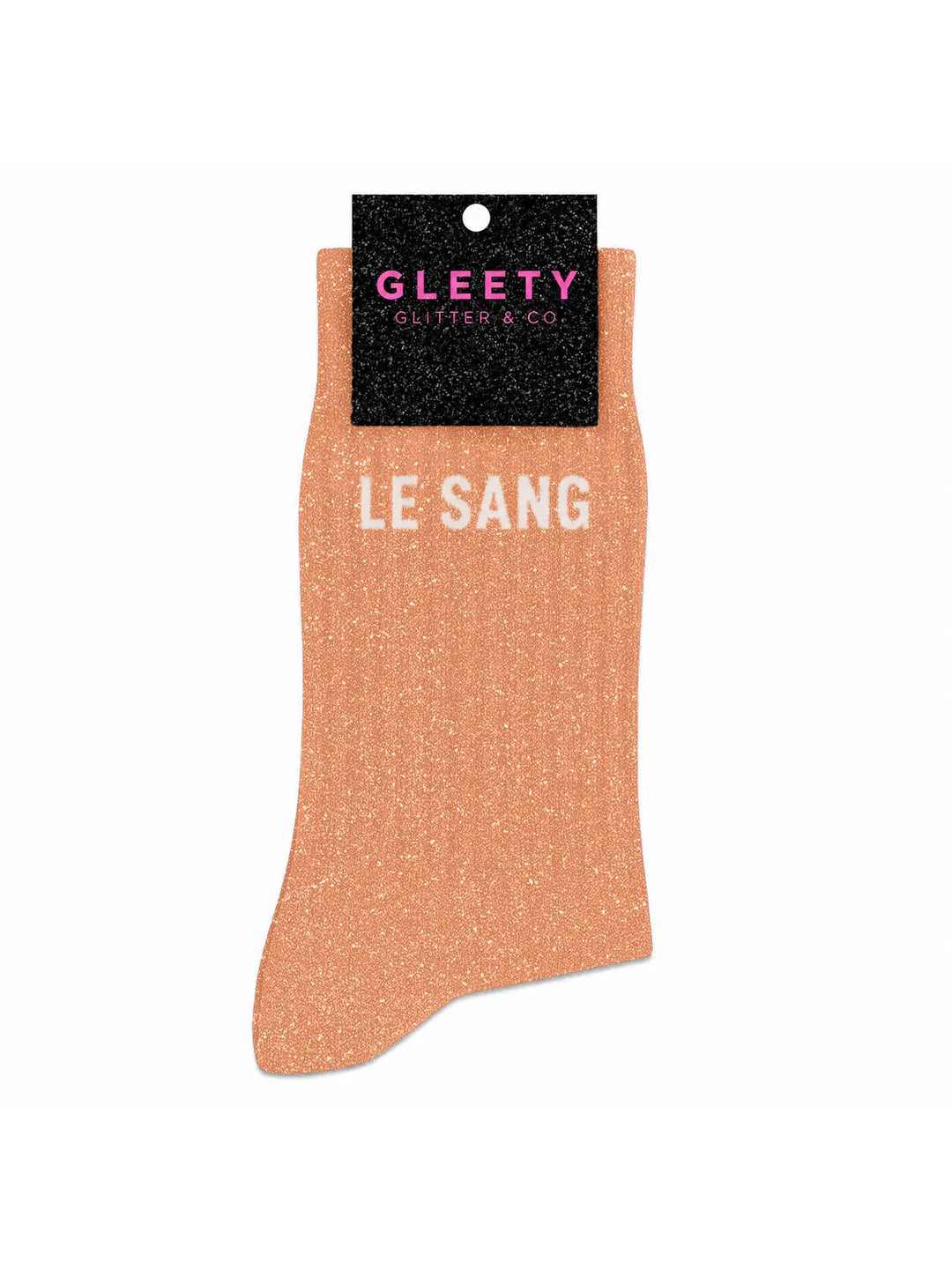 Chaussettes Paillette Le sang pêche