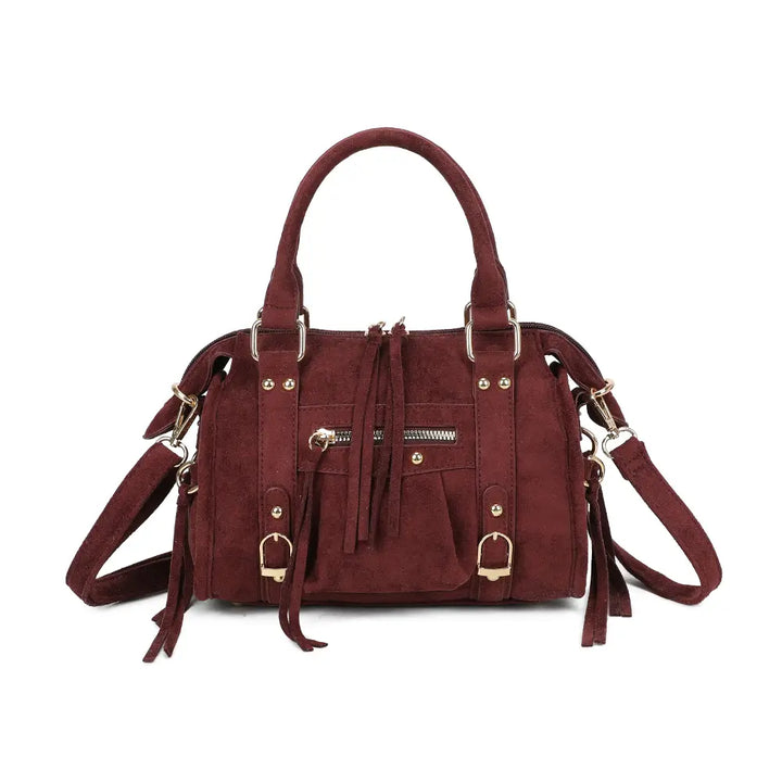 Sac Skyla Petit Suédine BURGUNDY