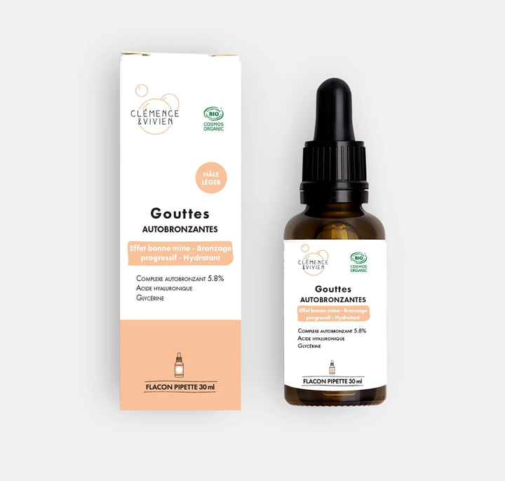 Gouttes autobronzantes - Hale intense ou léger au choix