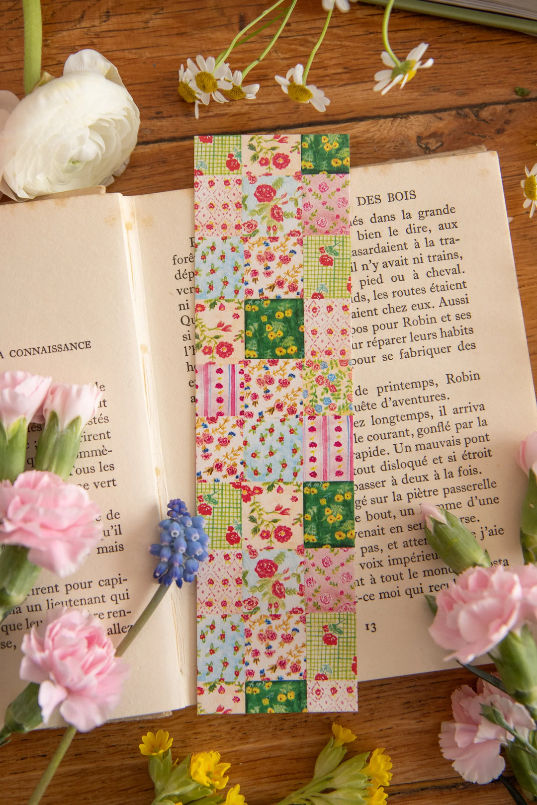 Marque pages Printemps - Patchwork