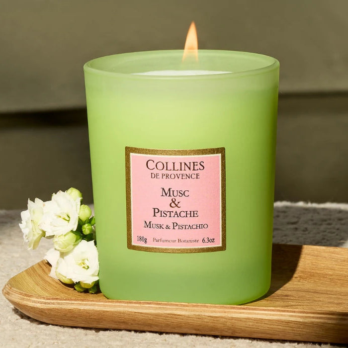Bougie parfumée Musc & Pistache - 180gr