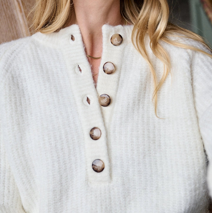 Pull Mona en alpaga et laine ample