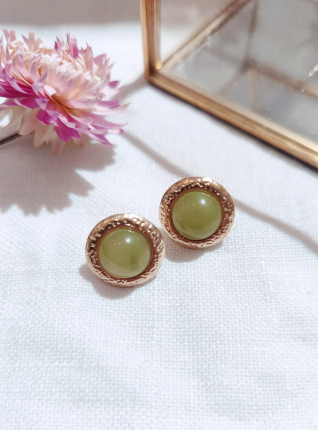 Boucles d'oreilles - Dana vert
