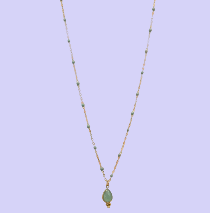 Collier Meli - Aventurine verte