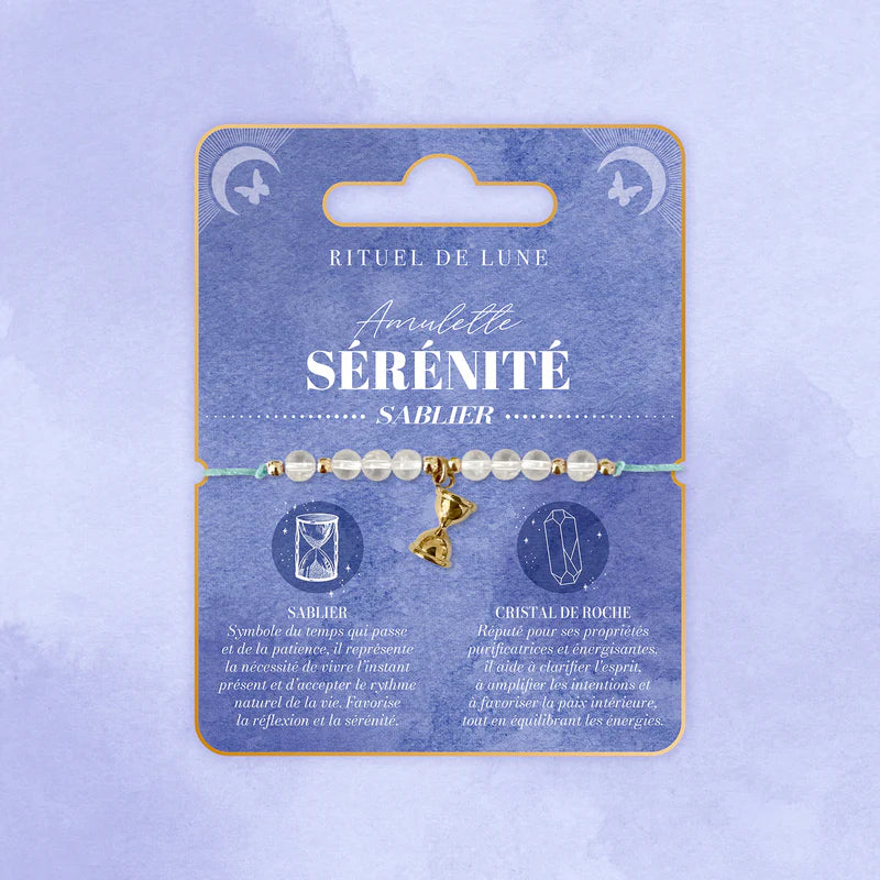 Bracelet Amulette Sérénité : Le sablier