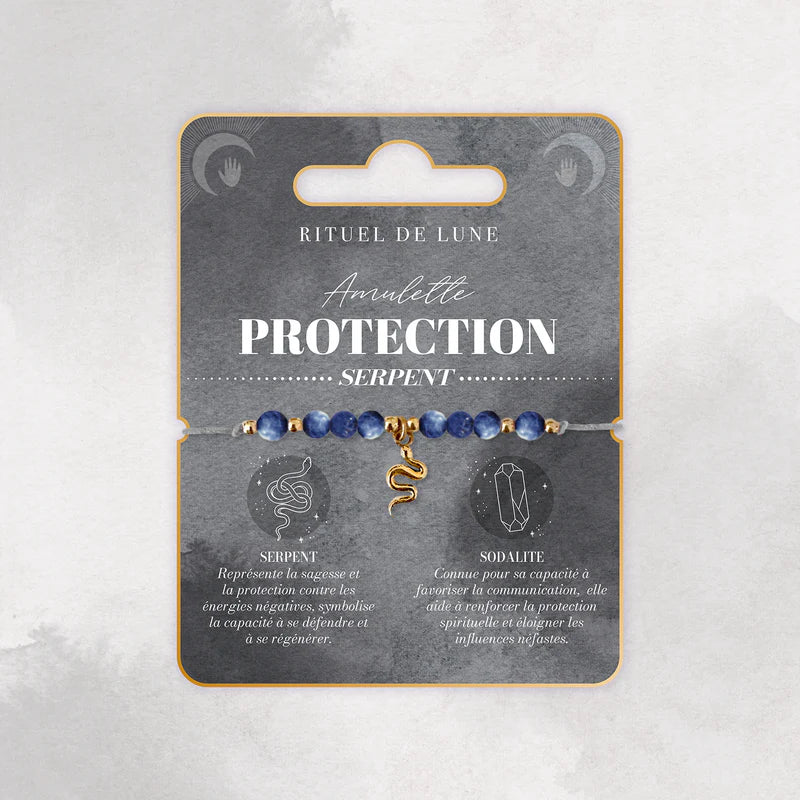 Bracelet Amulette Protection : Le serpent