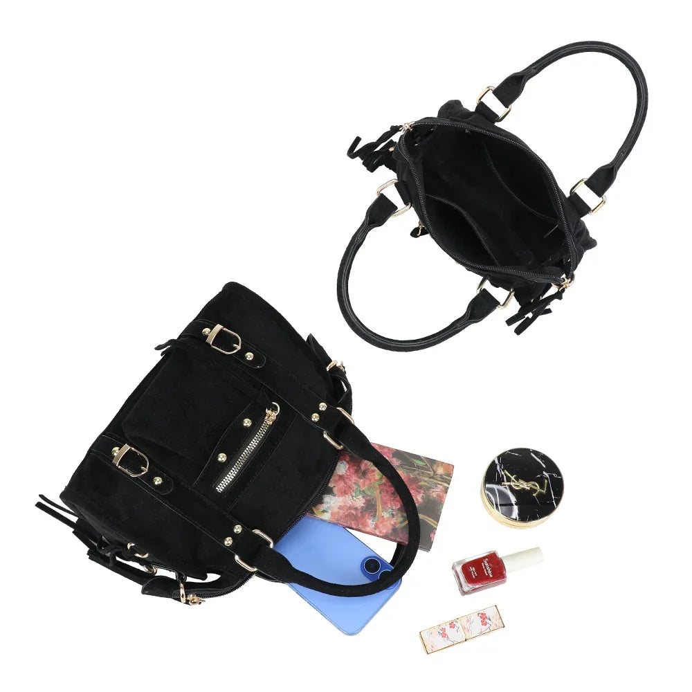 Sac Skyla Suedine Noir